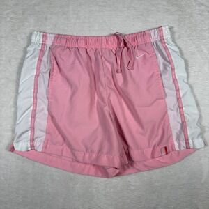 Nike Pink White Athletic Running Shorts Girls Youth M